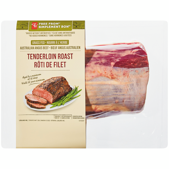 PC Free From Beef Tenderloin Roast PC.ca