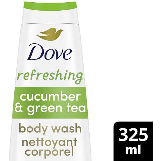 Dove Nettoyant Corporel Concombre et Thé Vert 325 ml, 2,00 $/100ml