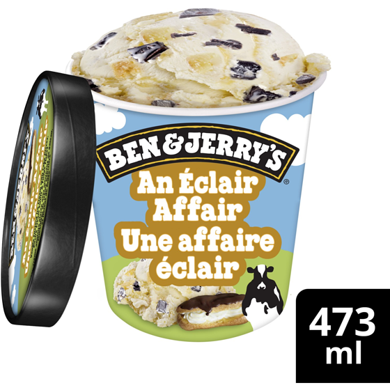 Ben & Jerry's Ice Cream An Éclair Affair  473 ml, $1.27/100ml