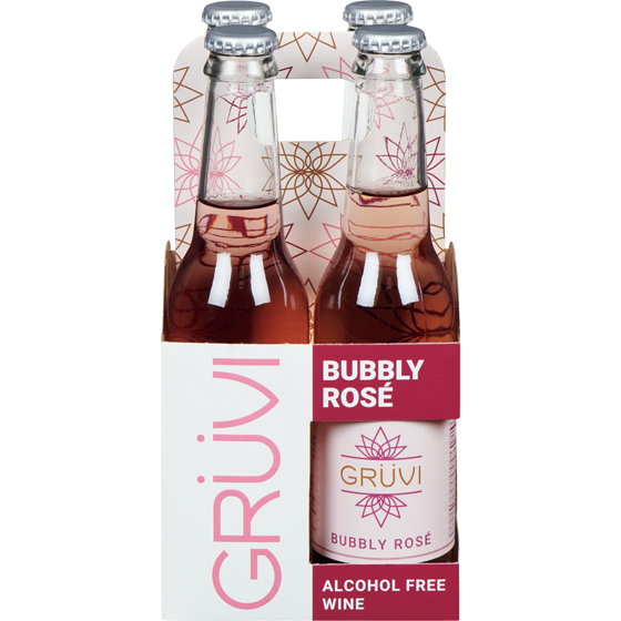 Gruvi Alcohol Free Wine Bubbly Rosé 4x275.0 ml, $1.54/100ml