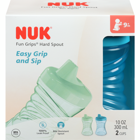 Nuk Fun Grips Hard Spout 9+ M 2x1.0 ea, $5.00/1ea