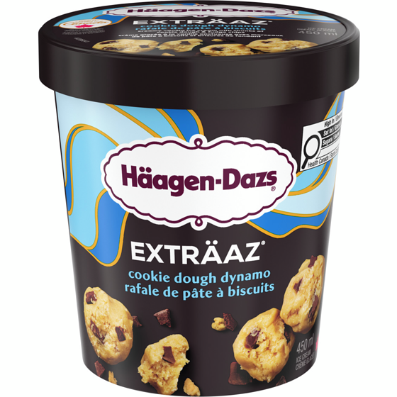 Haagen Dazs EXTRÄAZ Cookie Dough Dynamo Ice Cream 450 ml, $1.22/100ml
