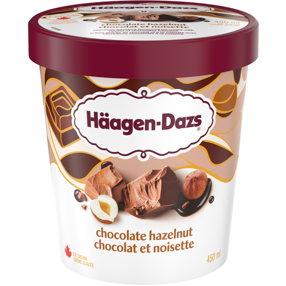 Haagen Dazs Chocolate Hazelnut Ice Cream 450 ml, $1.22/100ml