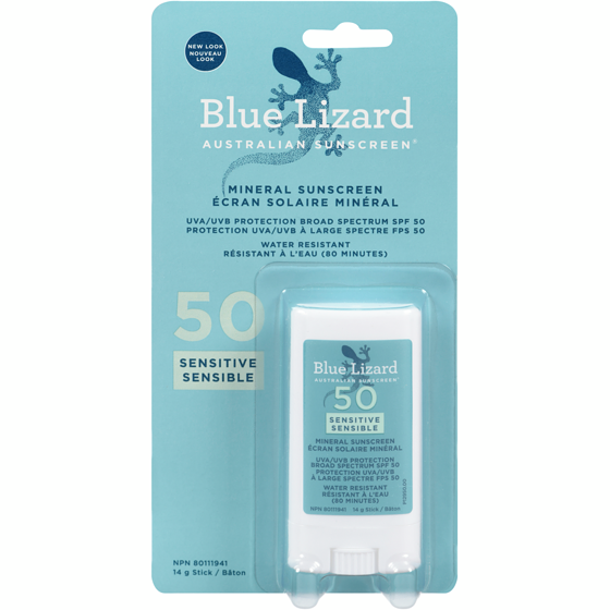 Blue Lizard Mineral Sunscreen Stick Sensitive 50 Spf 14 g, $128.50/100g