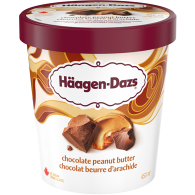 Haagen Dazs Chocolate Peanut Butter Ice Cream 450 ml, $1.55/100ml
