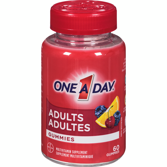 One A Day Adult Multivitamin Gummies 60 ea, $0.25/1ea