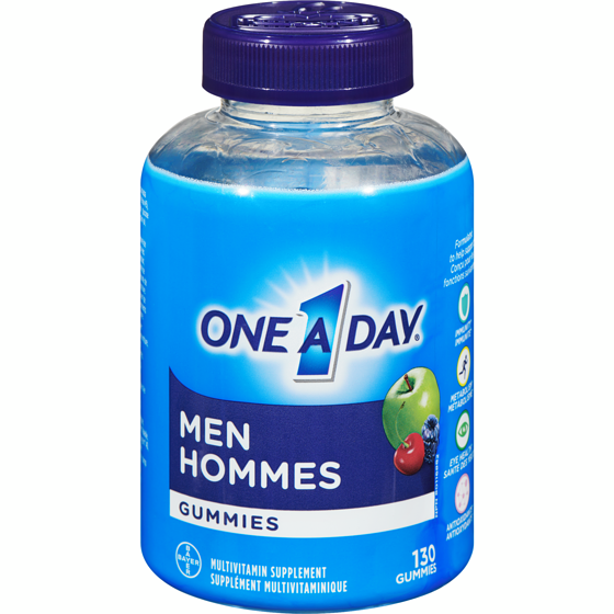 One A Day Gummies multivitamines pour hommes 130 ea, 0,15 $/1ch
