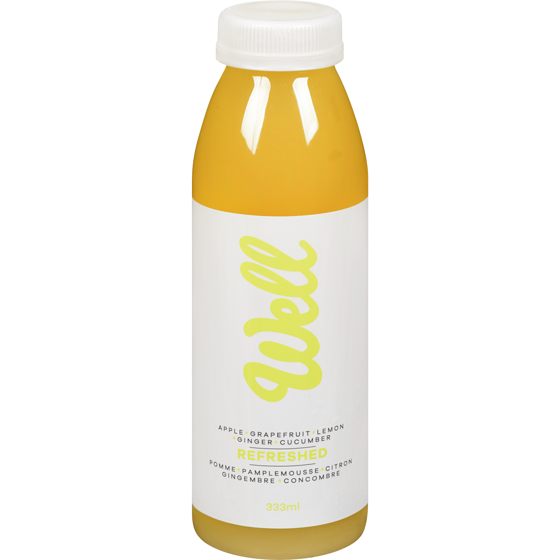 Well Refreshed Apple + Grapefruit + Lemon + Ginger + Cucumber 333 ml, $1.95/100ml