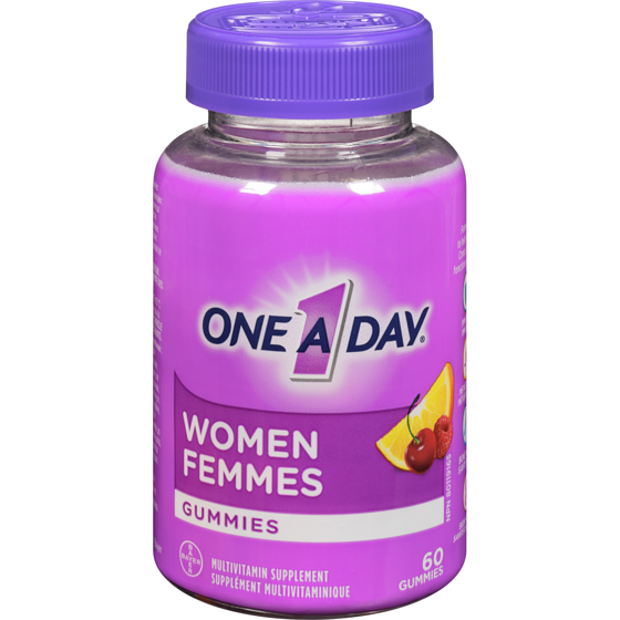One A Day Gummies multivitamines pour femmes 60 ea, 0,25 $/1ch