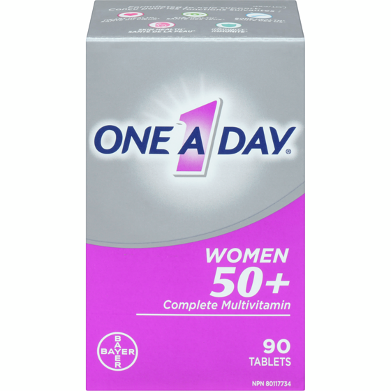 One A Day Multivitamins For Women 50 Plus, Tablets 90 ea, $0.18/1ea