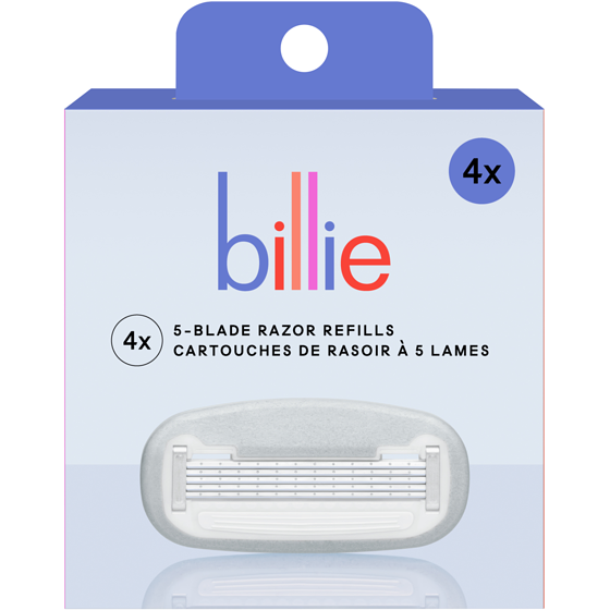 Billie Women’s Razor Refill Blades 4 ea, $2.50/1ea