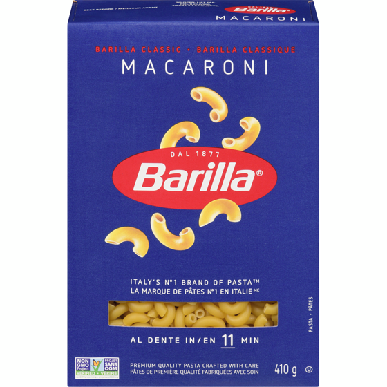 Barilla Pâtes Macaroni Coupé 410 g, 0,73 $/100g