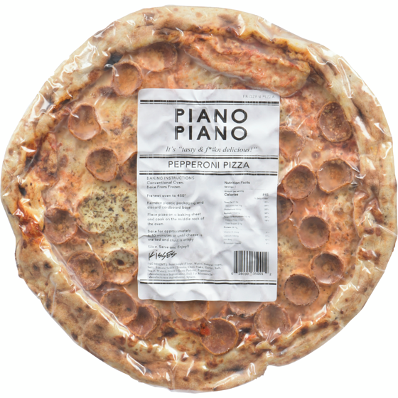Piano Piano Frozen Pizza Pepperoni Pizza 490 g, $2.45/100g