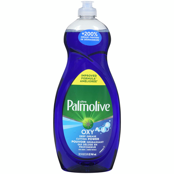 Palmolive Ultra oxy savon à vaisselle liquide, dégraissant puissant, bouteille de 961 ml, 0,52 $/100ml