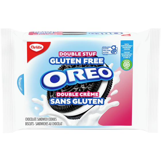 Christie OREO Gluten Free, Double Stuf Chocolate Sandwich Cookies 353 g, $2.83/100g