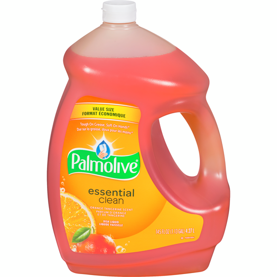 Palmolive Essential clean liquide vaisselle parfum d'orange et de tangerine format économique 4.27 l, 0,33 $/100ml