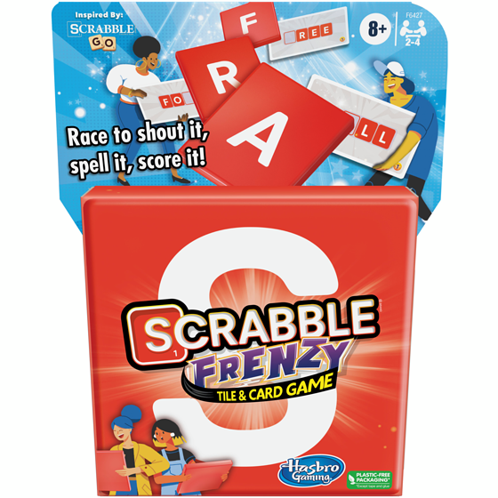 Hasbro Gaming Scrabble Frenzy Tile and Card Game, Fast-Paced Scrabble Game for Family and Kids Ages 8 and Up, Easy to Learn Card Game for 2 to 4 Players 1 ea, $23.00/1ea