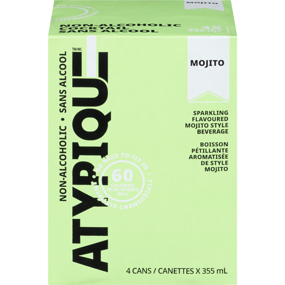 Atypique Non-Alcoholic Cocktail Mojito 4x355.0 ml, $0.74/100ml