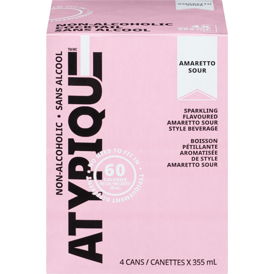 Atypique Non-Alcoholic Cocktail Amaretto Sour 4x355.0 ml, $0.70/100ml