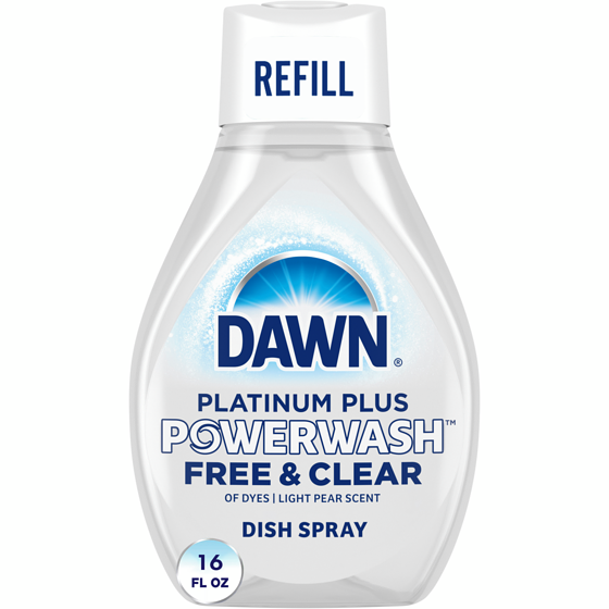 Dawn Free & Clear Powerwash Dish Spray Refill, Dish Soap, Pear Scent 473 ml, $1.16/100ml