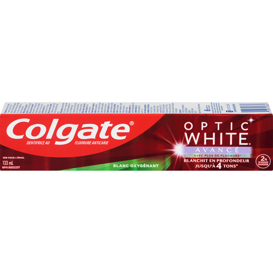 Colgate Optic white advanced au peroxyde d'hydrogène 133 ml, 6,01 $/100ml