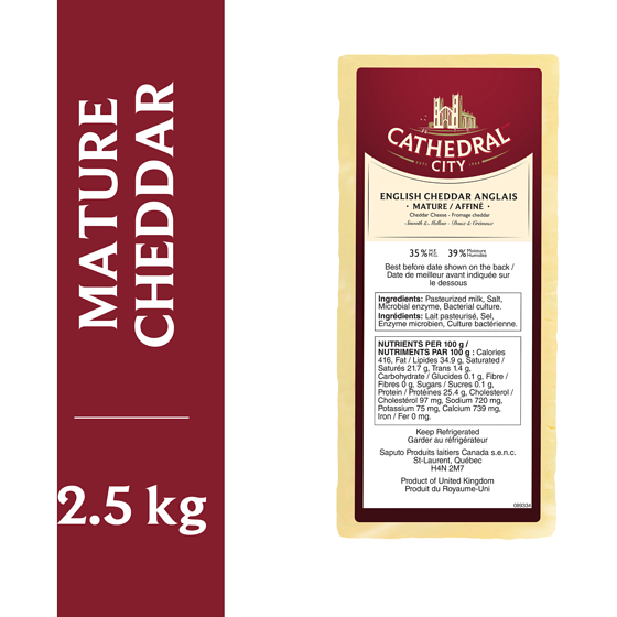 CATHEDRAL CITY CHEESE Mature Cheddar Cheese $35.90/1kg $16.29/1lb