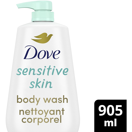 Dove Nettoyant Corporel avec Pompe Hypoallergénique  905 ml, 1,77 $/100ml