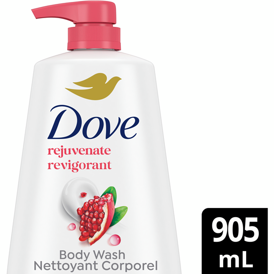 Dove Body Wash with Pump Pomegranate & Hibiscus 905 ml, $1.88/100ml