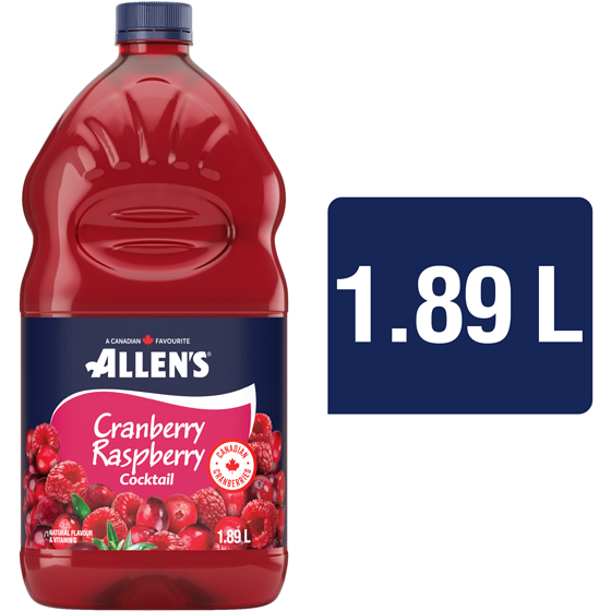 Allen's Cranberry Raspberry Cocktail 1.89 l, $0.20/100ml