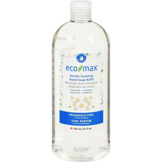 Eco-Max Gentle Foaming Hand Soap Refill Fragrance-Free 946 ml, $0.84/100ml