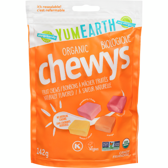 Yum Earth Candy Organic Chewys 142 g, $8.44/100g