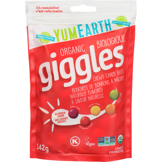 Yum Earth Organic Giggles Candy 142 g, $8.44/100g