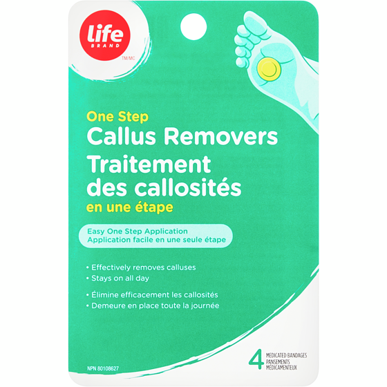 Life Brand One Step Callus Removers 4 ea, $1.87/1ea