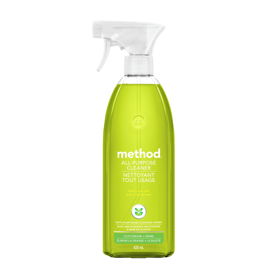 Method Nettoyant tout usage lime + sel de mer 828 ml, 0,60 $/100ml