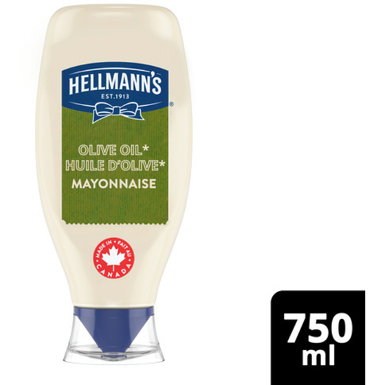Hellmann’s Mayonnaise Huile d'olive 750 ml, 0,80 $/100ml