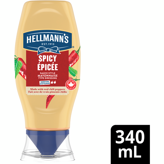 Hellmann’s Mayonnaise épicée à base de piments forts 340 ml, 1,62 $/100ml