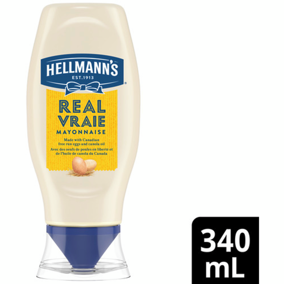 Hellmann’s Mayonnaise Vraie Pression 340 ml, 1,62 $/100ml