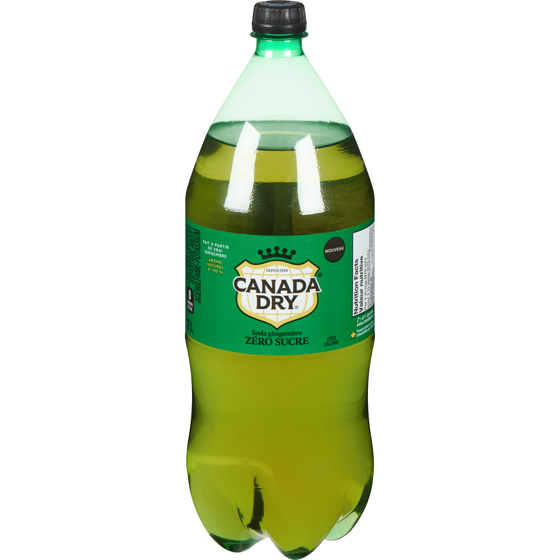 Canada Dry Soda gingembre zéro sucre 2 l, 0,10 $/100ml