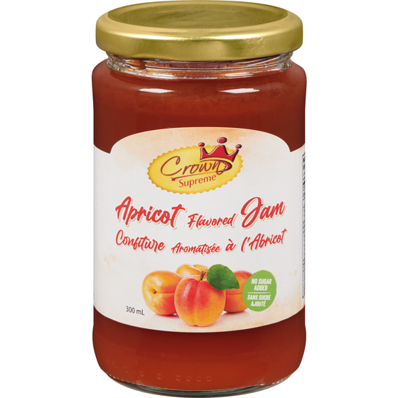 Crown Apricot Flavored Jam No Sugar Added 320 g, $2.18/100g