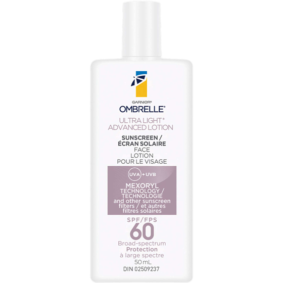 Garnier Ombrelle Daily UV Face Anti-Aging Moisturizer SPF60 50 ml, $49.98/100ml