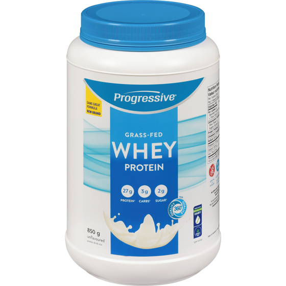 Progressive Whey Protein Protein Drink Mix Grass-Fed Unflavoured 850 g, $6.41/100g