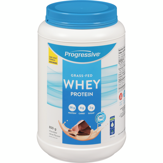 Progressive Whey Protein Protein Drink Mix Grass-Fed Chocolate Velvet Flavour 850 g, $5.29/100g