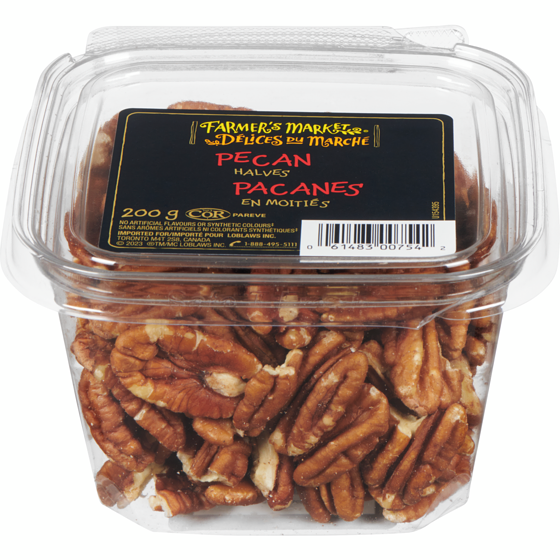 Farmer's Market Pecan Halves 200 g, $6.00/100g