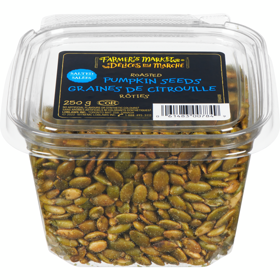 Farmer's Market Salted Roasted Pumpkin Seeds 250 g, $3.60/100g