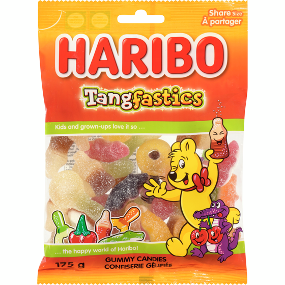 Haribo Tangfastics confiserie gélifiée tangfastics à partager 175 g, 2,28 $/100g