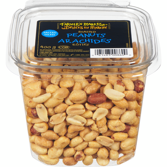 Farmer's Market Salted Roasted Peanuts 400 g, $1.75/100g
