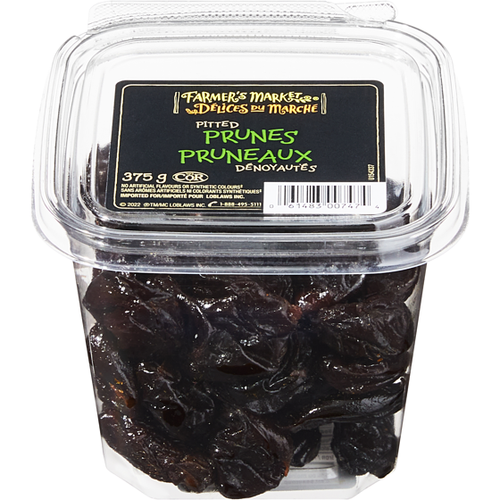 Farmer's Market Pitted Dried Prunes 375 g, $2.67/100g