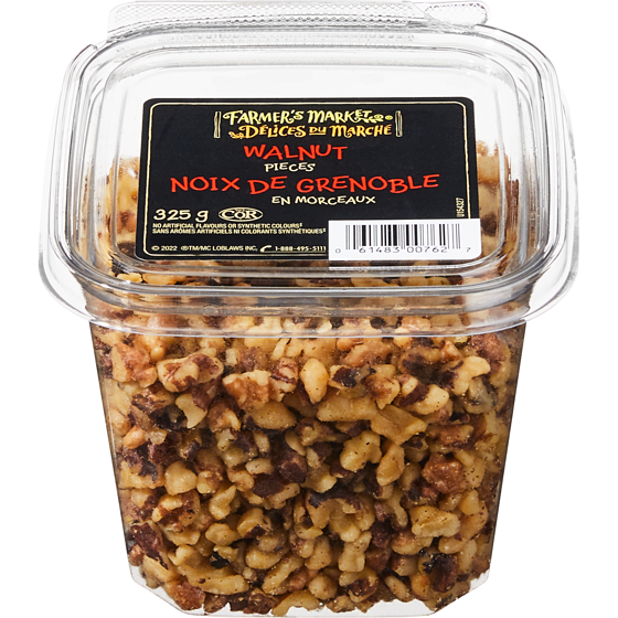 Farmer's Market Walnut Pieces 325 g, $3.38/100g