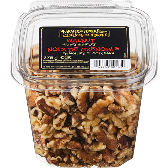 Délices du Marché Noix de Grenoble en moitiés et morceaux 275 g, 3,64 $/100g