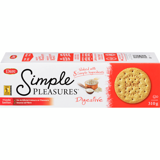 Dare Simple Pleasures Digestive Cookies 310 g, $1.45/100g